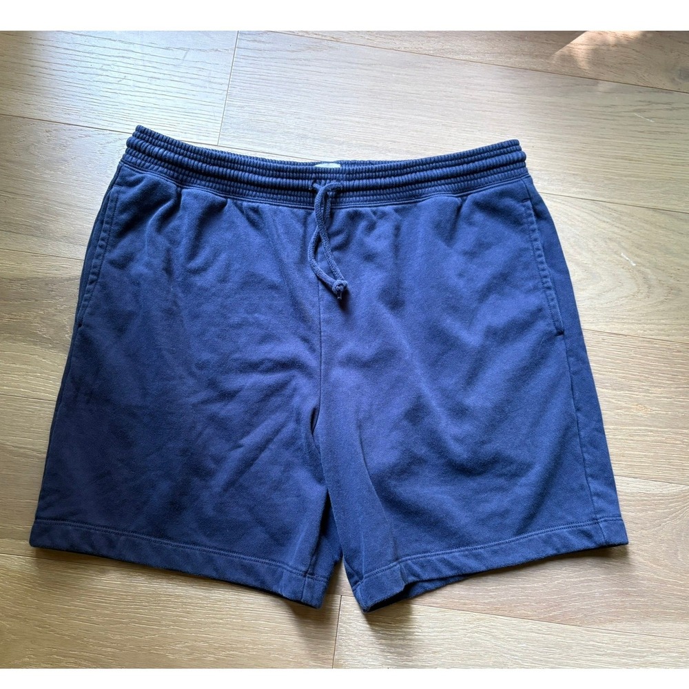Navy‎ Blue Heavyweight French Terry Sweat Shorts Lounge Large